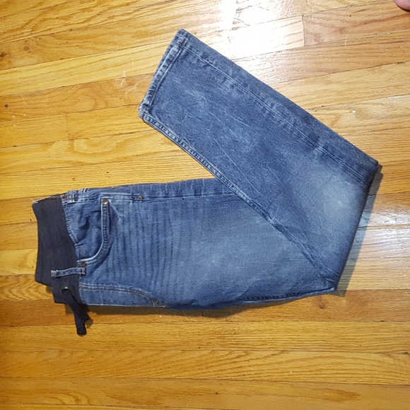 Plain jeans with grey waist. - Picture 2 of 3